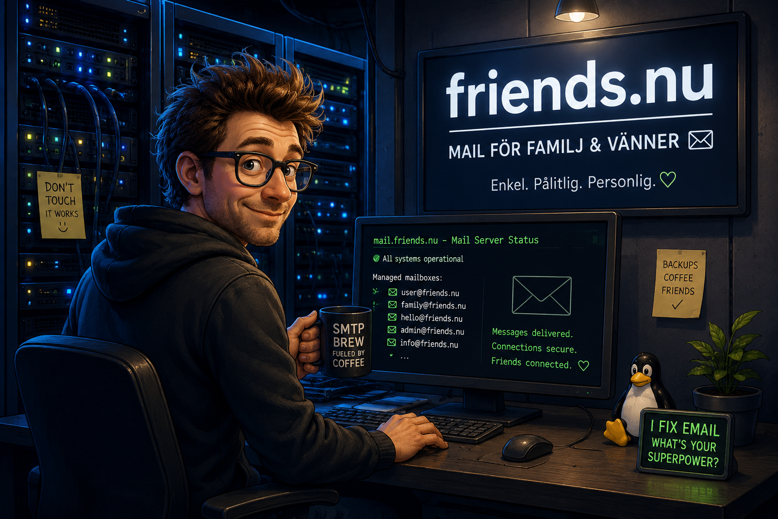 friends.nu, mail för familj och vänner